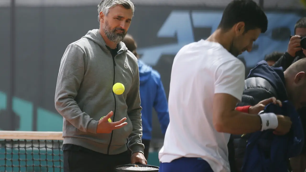 Goran Ivanišević i Novak Đoković