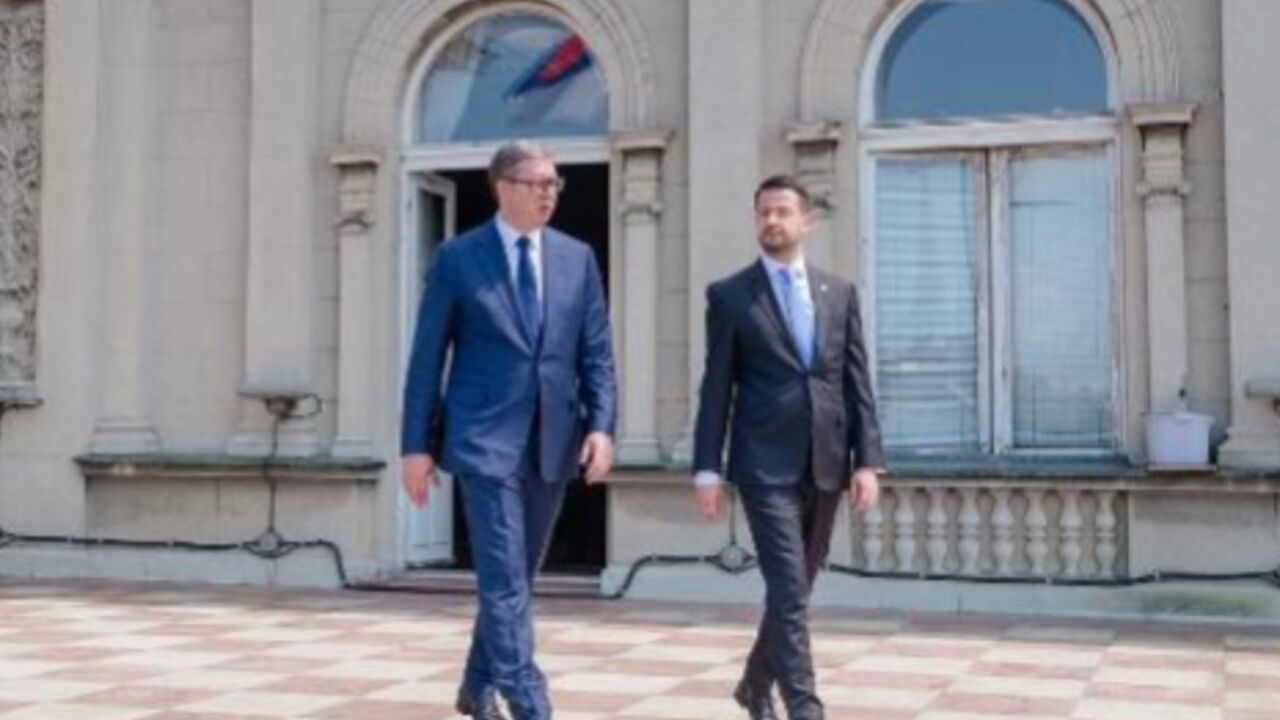 Jakov Milatović i Aleksandar Vučić