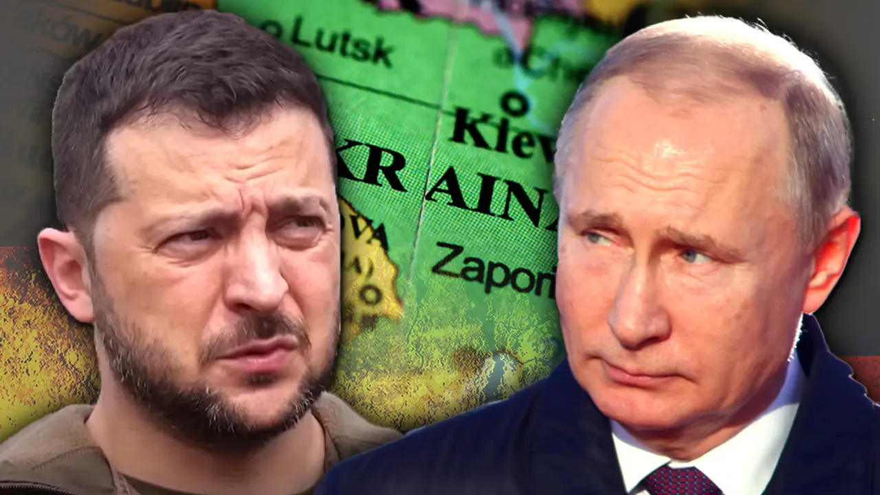 Volodimir Zelenski i Vladimir Putin