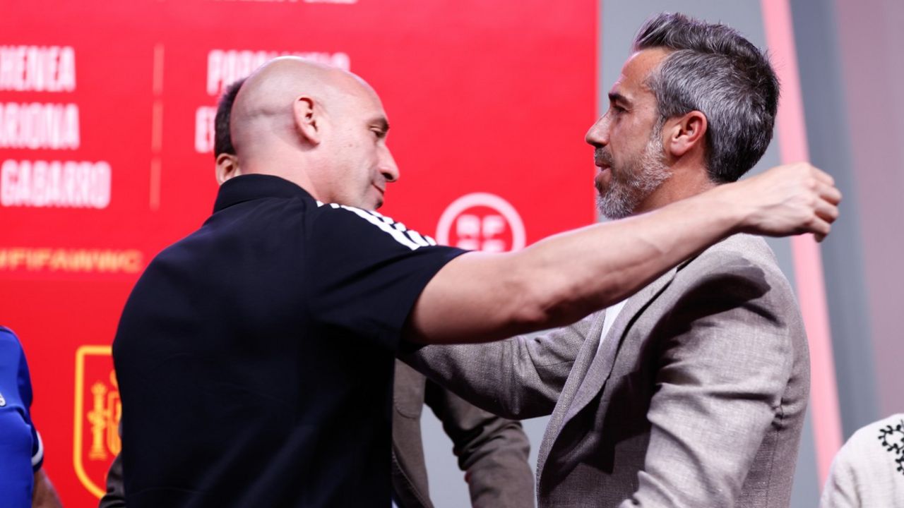 Horhe Vilda i Luis Rubijales