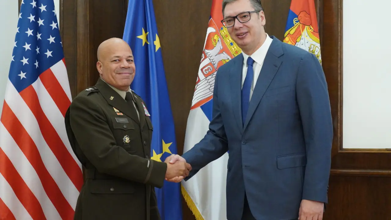 Aleksandar Vučić i delegacija Nacionalne garde Ohaja