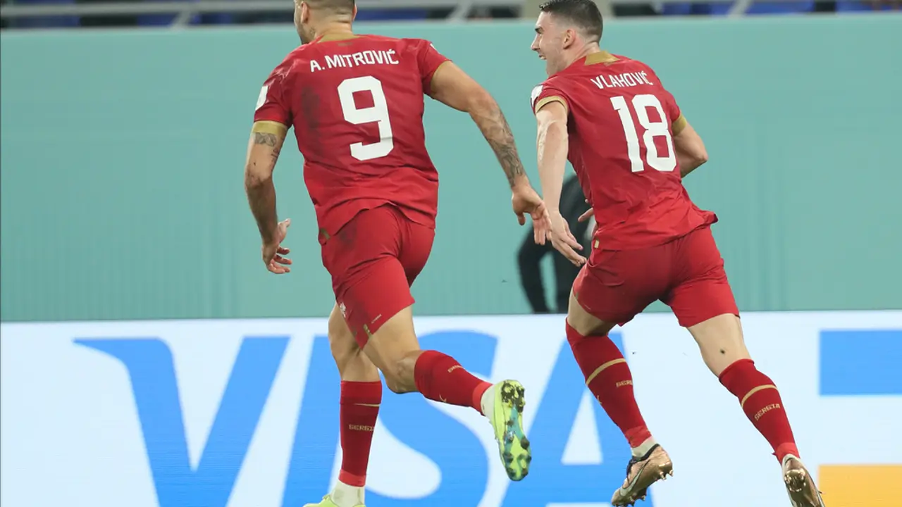 Aleksandar Mitrović i Dušan Vlahović