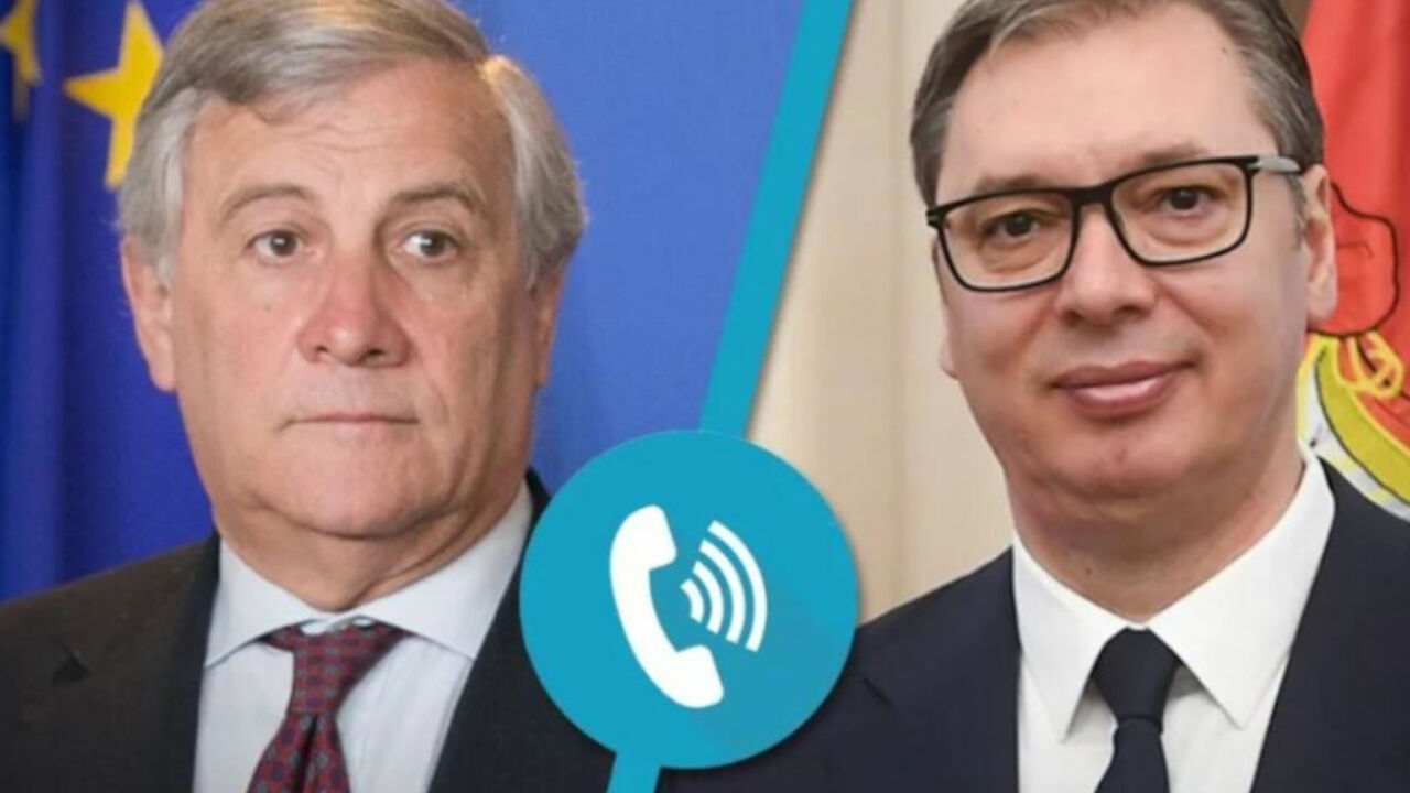 Antonio Tajani, Aleksandar Vučić