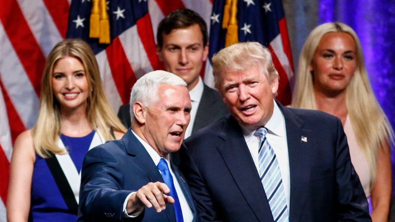 Majk Pens i Donald Tramp