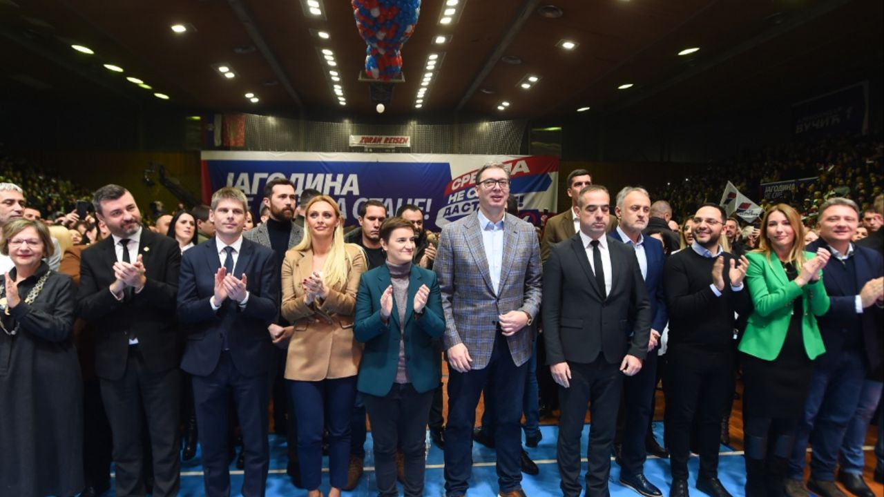 Predizborni miting SNS u Jagodini