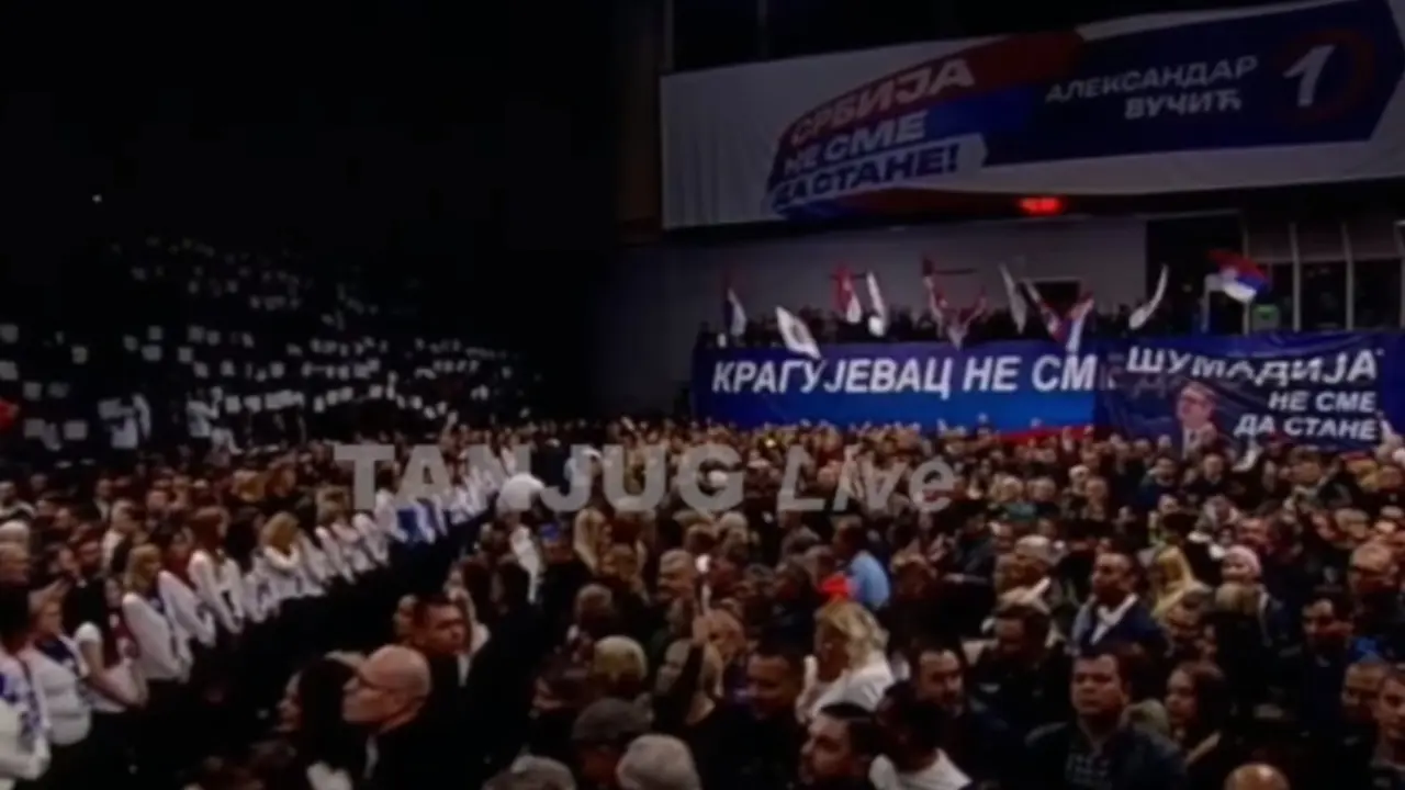 Predizborni miting SNS u Kragujevcu