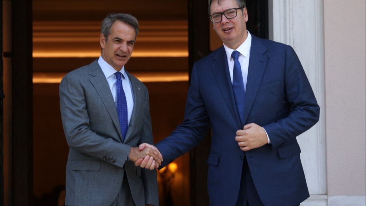 Aleksandar Vučić i Kirjakos Micotakis