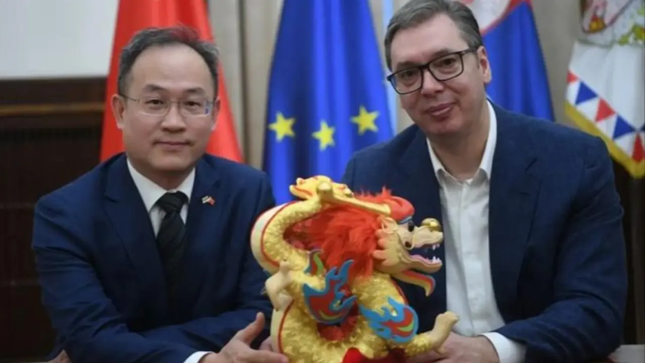 Aleksandar Vučić i Li Ming