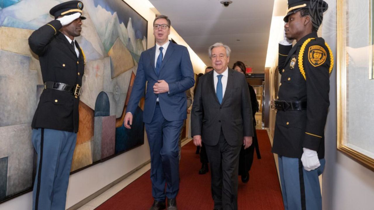 Aleksandar Vučić i Antonio Gutereš