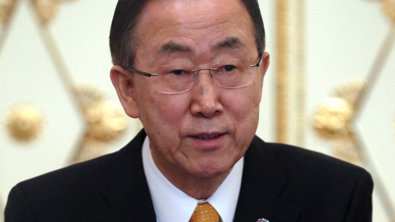Ban Ki Mun za govornicom