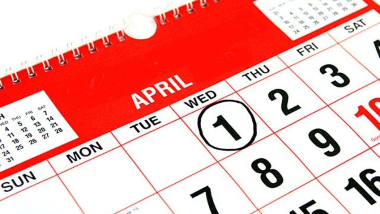 Prvi april - kalendar
