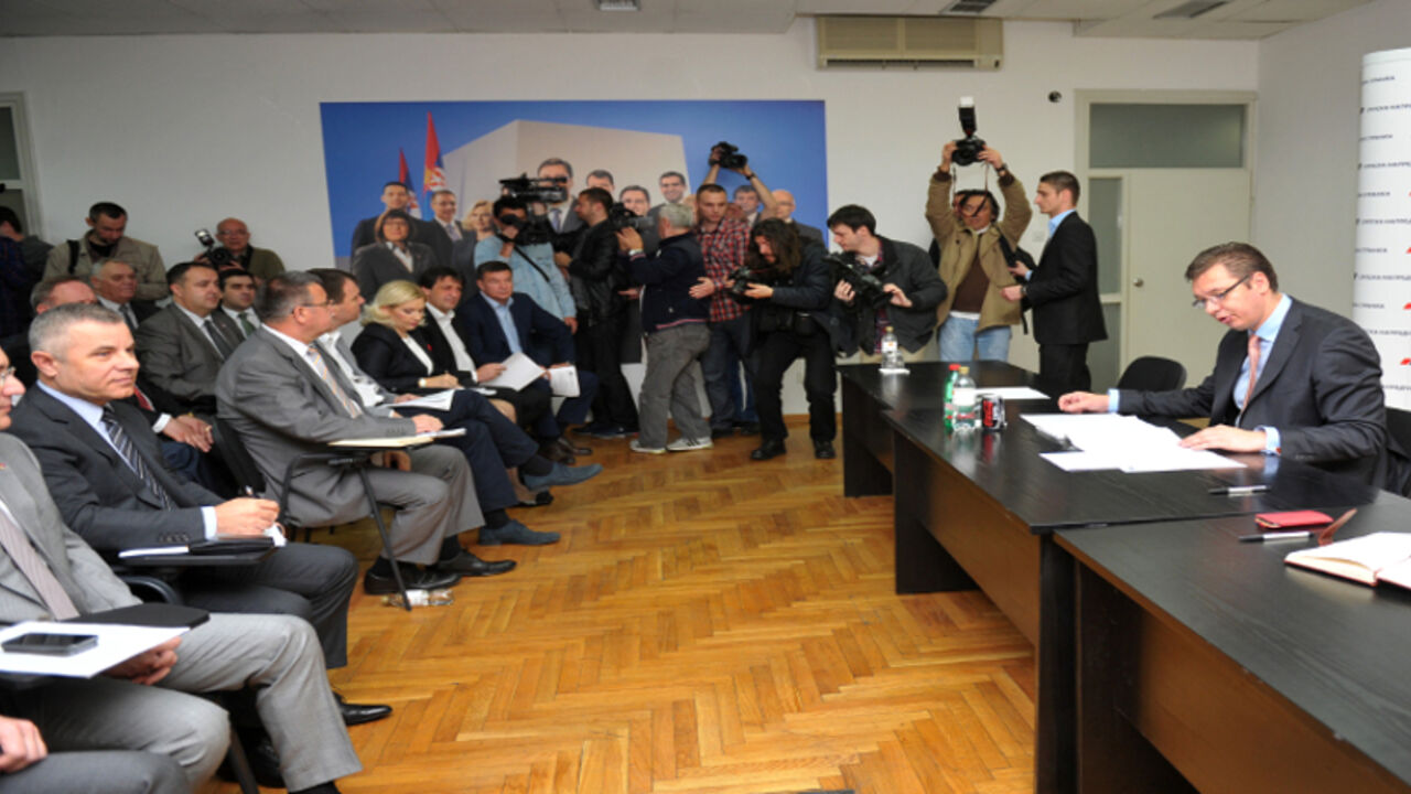 Aleksandar Vučić na sednici vlade