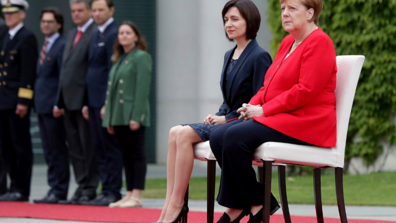 Angela Merkel i Maja Sandu